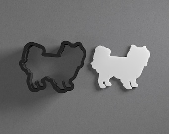 Japanese Chin Dog Breed Polymer Clay Earring & Cookie Cutter, Pottery Tool