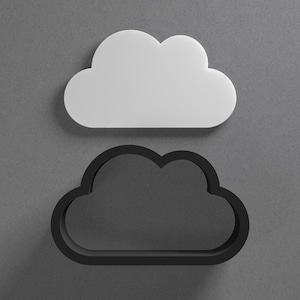 Örhänge och kakform i polymerlera, Puffy Cloud, keramikverktyg
