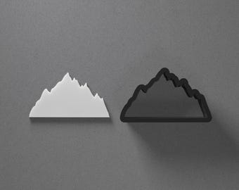 Mountain Peak Range Polymer Clay Earring & Cookie Cutter, Pottery Tool