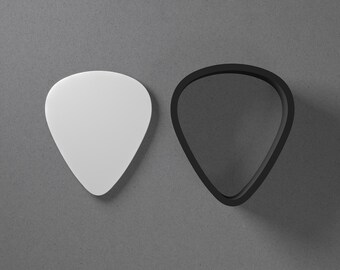 Guitar Pick Polymer Clay Earring & Cookie Cutter, Pottery Tool
