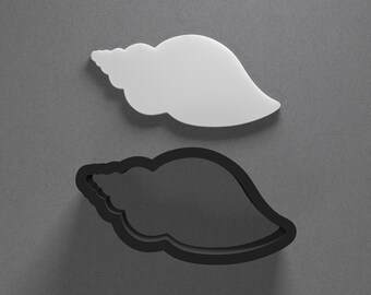 Seashell Sea Shell Polymer Clay Earring & Cookie Cutter, Pottery Tool
