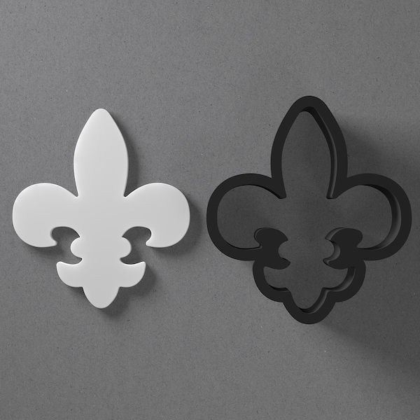 Fleur De Lis Fleur-De-Lis Taglierina per argilla polimerica con bordo affusolato affilato, strumento per orecchini e gioielli per mini borchie o ciondoli, set di coppie a specchio