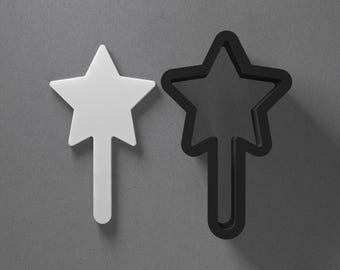 Magic Wand Polymer Clay Earring & Cookie Cutter, Pottery Tool