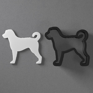 Labradoodle Dog Breed Polymer Clay Earring & Cookie Cutter, Pottery Tool