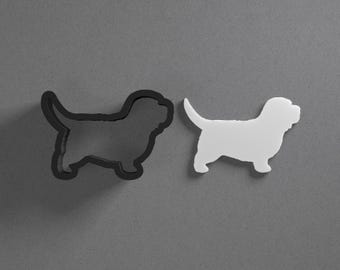 Petit Basset Griffon PBGV Polymer Clay Earring & Cookie Cutter, Pottery Tool