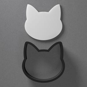 Round Cat Face Head Polymer Clay Earring & Cookie Cutter, Pottery Tool