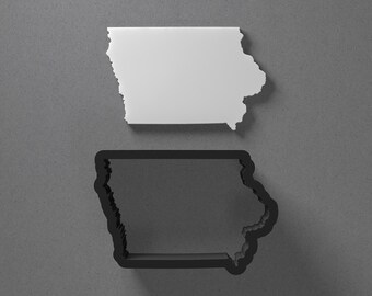 Iowa USA Bundesstaat Form Polymer Clay Ohrring & Ausstechform, Keramik-Werkzeug