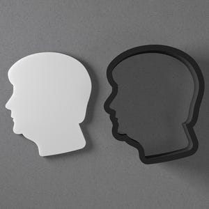 Angela Merkel Silhouette Polymer Clay Earring & Cookie Cutter, Pottery Tool