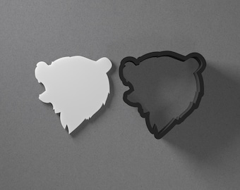 Bear Head Face Animal Polymer Clay Earring & Cookie Cutter, Pottery Tool