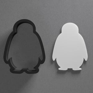 Stehender Pinguin Polymer Clay Ohrring & Ausstechform, Keramik Werkzeug