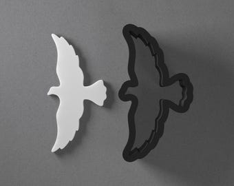 Flying Bird Polymer Clay Earring & Cookie Cutter, Pottery Tool