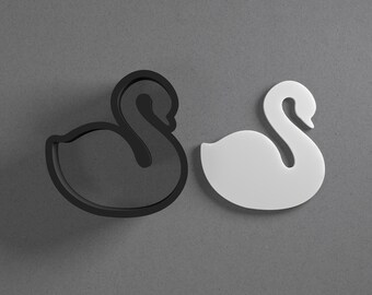 Swan Polymer Clay Earring & Cookie Cutter, Pottery Tool