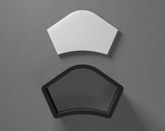 Aretes de arcilla polimérica con forma de gorro de enfermera y cortador de galletas, herramienta de cerámica