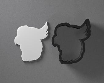Cockatoo Head Parrot Face Polymer Clay Earring & Cookie Cutter, Pottery Tool