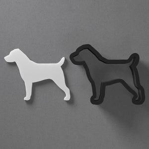 Pendiente de arcilla polimérica y cortador de galletas de perro Jack Russell Terrier, herramienta de cerámica