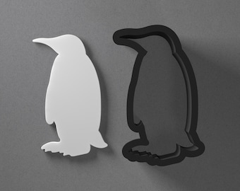 Penguin Polymer Clay Earring & Cookie Cutter, Pottery Tool