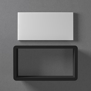 Aretes y cortadores de galletas de arcilla polimérica rectangulares sencillos, herramienta de cerámica