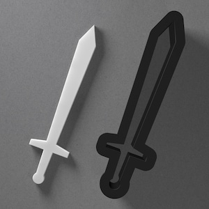 Sword Polymer Clay Earring & Cookie Cutter, Pottery Tool