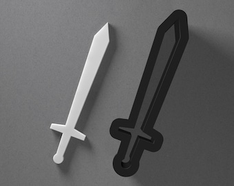 Sword Polymer Clay Earring & Cookie Cutter, Pottery Tool