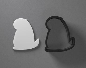 Stylized Groundhog Polymer Clay Earring & Cookie Cutter, Pottery Tool
