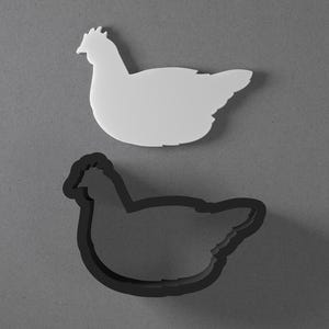 Chicken Shape Polymer Clay Earring & Cookie Cutter, Pottery Tool