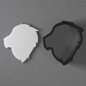 Lion Head Face Animal Polymer Clay Earring & Cookie Cutter, Pottery Tool