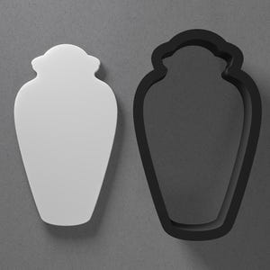 Urn Polymer Clay Earring & Cookie Cutter, Pottery Tool