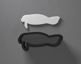 Manatee Sea Animal Polymer Clay Earring & Cookie Cutter, Pottery Tool