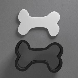 Whimsical Dog Bone Polymer Clay Earring & Cookie Cutter, Pottery Tool