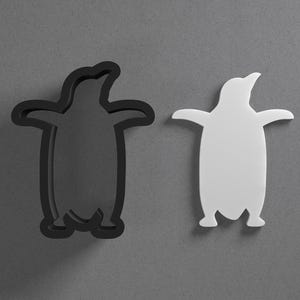 Stehender Pinguin Polymer Clay Ohrring & Ausstechform, Keramik Werkzeug