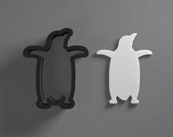 Standing Penguin Polymer Clay Earring & Cookie Cutter, Pottery Tool