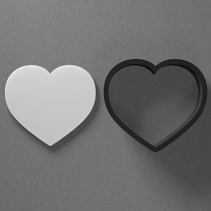 Aretes de arcilla polimérica y cortador de galletas con forma de naipe de corazones, herramienta de cerámica