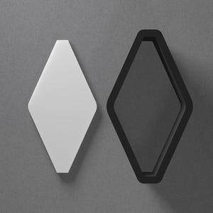 Flat Top Diamond Jewel Polymer Clay Earring & Cookie Cutter, Pottery Tool