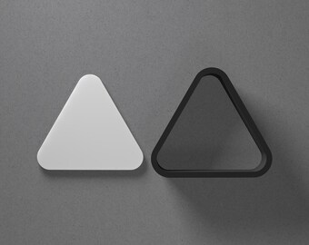 Rounded Triangle Dangle Polymer Clay Earring & Cookie Cutter, Pottery Tool