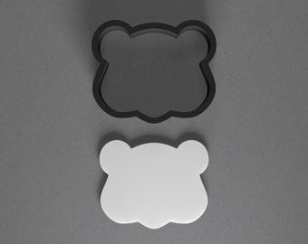 Groundhog Face Head Polymer Clay Earring & Cookie Cutter, Pottery Tool