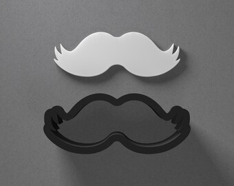 Mustache Moustache Polymer Clay Earring & Cookie Cutter, Pottery Tool