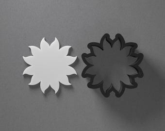 Sun Star Starburst Polymer Clay Earring & Cookie Cutter, Pottery Tool