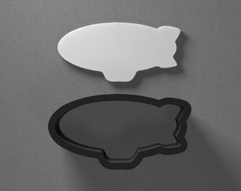 Blimp Polymer Clay Earring & Cookie Cutter, Pottery Tool