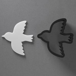 Vogel im Flug fliegen Polymer Clay Ohrring & Ausstechform, Keramik-Werkzeug