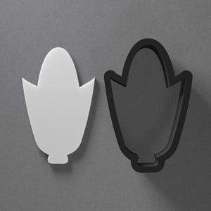 Arete colgante de arcilla polimérica con forma de mazorca de maíz y cortador de galletas, herramienta de cerámica