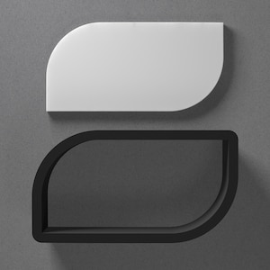 Orecchino in argilla polimerica rettangolare curvo rotondo e tagliabiscotti, strumento per ceramica