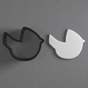 Cardinal Bird Animal Polymer Clay Earring & Cookie Cutter, Pottery Tool
