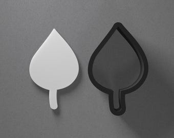 Simple Tree Leaf Shaped Polymer Clay Earring & Cookie Cutter, Pottery Tool