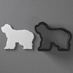Old English Sheepdog Dog Polymer Clay Earring & Cookie Cutter, Pottery Tool