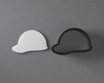 Hard Hat Polymer Clay Earring & Cookie Cutter, Pottery Tool