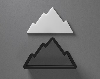 Mountain Range Peak Polymer Clay Earring & Cookie Cutter, Pottery Tool