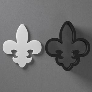 Fleur De Lis Fleur-De-Lis Polymer Clay Earring & Cookie Cutter, Pottery Tool