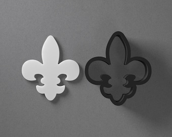 Fleur De Lis Fleur-De-Lis Polymer Clay Earring & Cookie Cutter, Pottery Tool