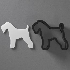 Boucle d'oreille et emporte-pièce en pâte polymère pour chien Kerry Blue Terrier, outil de poterie