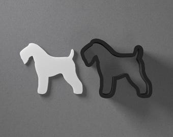 Kerry Blue Terrier Dog Polymer Clay Earring & Cookie Cutter, Pottery Tool